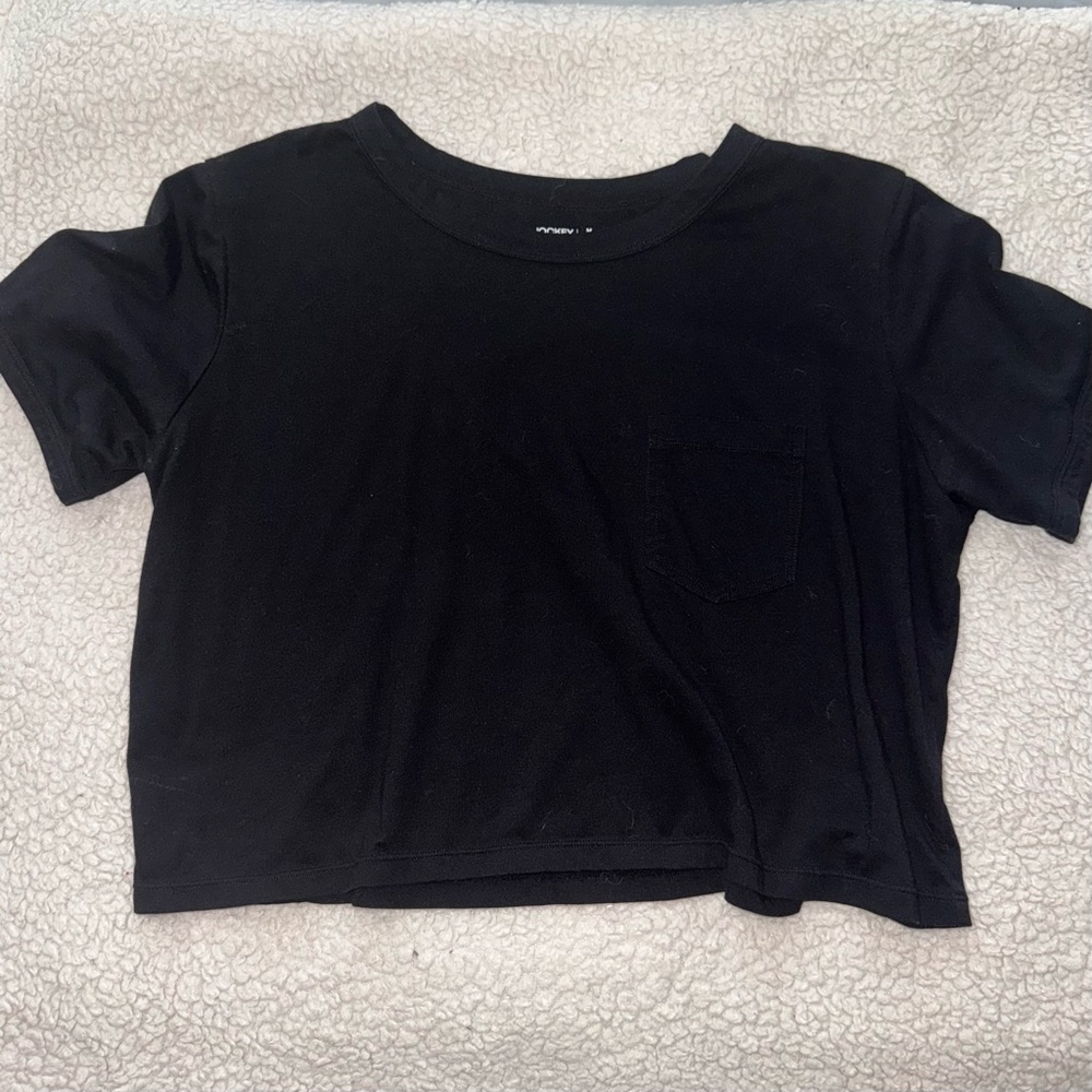 Jockey Black Cropped T-Shirt